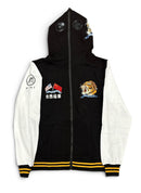 Men's Mint 'World Champions' full zip-up hoodie in black, showing front view with logo and hoodie details.