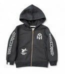 Highly Undrtd Kids 'Above All' Rhinestone Zip Up Hoodie (Black) UF5604K - FRESH N FITTED