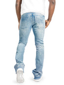 Frost Originals 'Amoto' Rhinestone Stacked Denim in Light Wash