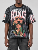 Men's VOYAGE STUDIO 'Dream Like King' T-Shirt in Grey