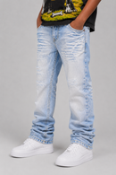 Evolution Kids 'Relaxed Straight' Denim in Ice Blue