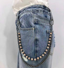 Kindred 'Rhinestone Ball' Pocket Chain in Gold w/White