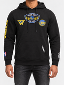 Pro Standard Golden State Warriors black hoodie with "Born For Sport" slogan, featuring team logo and stylish design.
