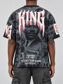 Men's VOYAGE STUDIO 'Dream Like King' T-Shirt in Grey