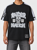 Black Pro Standard Las Vegas Raiders Bones T-Shirt with Raiders logo and graphic design on front, casual athletic style.