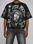 Switch 'Reborn' Cropped T-Shirt in Black