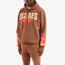 Copper Rivet 'Desires' Cropped Hoodie (Brown) 531076 - FRESH N FITTED