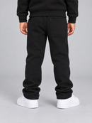 Kids Jordan Craig 'Greatness' stacked joggers in Oreo color, featuring comfortable design and stylish fit for everyday wear.