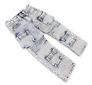 Ops Kids 'Cargo' Relaxed Fit Denim in Bleach