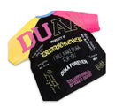 DUAA 'University' Rhinestone T-Shirt in Black