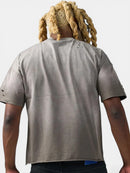 DUAA 'WC 93' Rhinestone T-Shirt in Grey