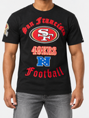 Black Pro Standard San Francisco 49ers Old English T-shirt with team logo and design on front.