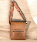 WK Side Bag w/Zipper in Brown