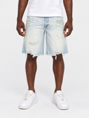Smoke Rise denim shorts in Lotus Blue with a clean fit, casual style, and classic design, perfect for everyday wear.