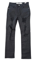 Rebel Minds 'Color' Twill Straight Fit Denim in Black