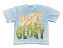 Men’s Rebel Denim 'Born' Oversized French Terry T-shirt in Blue