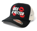 MUKA Kiss It Better trucker hat black white T5520