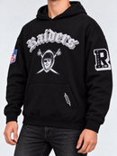 Black Las Vegas Raiders 'Best Of' drop shoulder hoodie by Pro Standard with team logo and comfortable fit.
