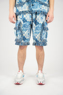 Rebel Minds 'Flowers' Tapestry Shorts (Blue) 641-995 - FRESH N FITTED