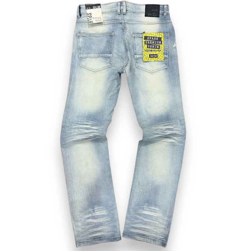 Spark Slim Straight Stretch Denim (Tint) S4404
