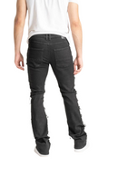Spark Stretch Distressed Stack Denim (Jet Black) S3016 - FRESH N FITTED