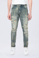 Smoke Rise 'Vintage Wash' Denim (Topaz Blue) JP24502 - FRESH N FITTED