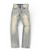 Smoke Rise 'All Rhinestone' Stacked Flare Denim (Anges Blue) JP25536