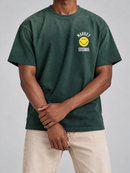 Men's Market 'Smiley Lockup' T-Shirt in Dark Green