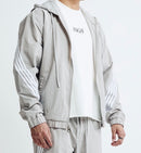 M. Society 'Outdoor' Nylon Zip Up Jacket in Grey