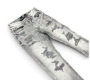 Jordan Craig Collins ‘Rip And Repair’ Denim in Smoked Grey