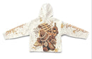 Rebel Minds 'Chains' Tapestry Pullover Hoodie in Cream