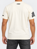 Pro Standard Las Vegas Raiders Rebel Athletics T-shirt in eggshell with Raiders logo and design, casual athletic style.