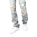 Smoke Rise 'Studded R&R Stacked' Denim (Blue Toast) JP25128 - FRESH N FITTED