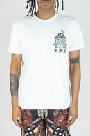 Rebel Minds 'RBL Samurai' Tapestry T-Shirt (White) 151-136 - FRESH N FITTED