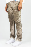 Rebel Denim 'Mudwater' Cargo Pants (Ash Vintage) 651-671 - FRESH N FITTED
