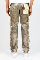 Rebel Denim 'Mudwater' Cargo Pants (Ash Vintage) 651-671 - FRESH N FITTED