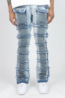 Original Fables 'Mud' Stack Jeans (Med. Indigo) G51-684 - FRESH N FITTED