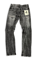FWRD 'Eroded' Relaxed Straight Denim in Washed Black
