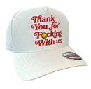 MUKA 'Thank You' Snapback Hat (White) S4476 - FRESH N FITTED