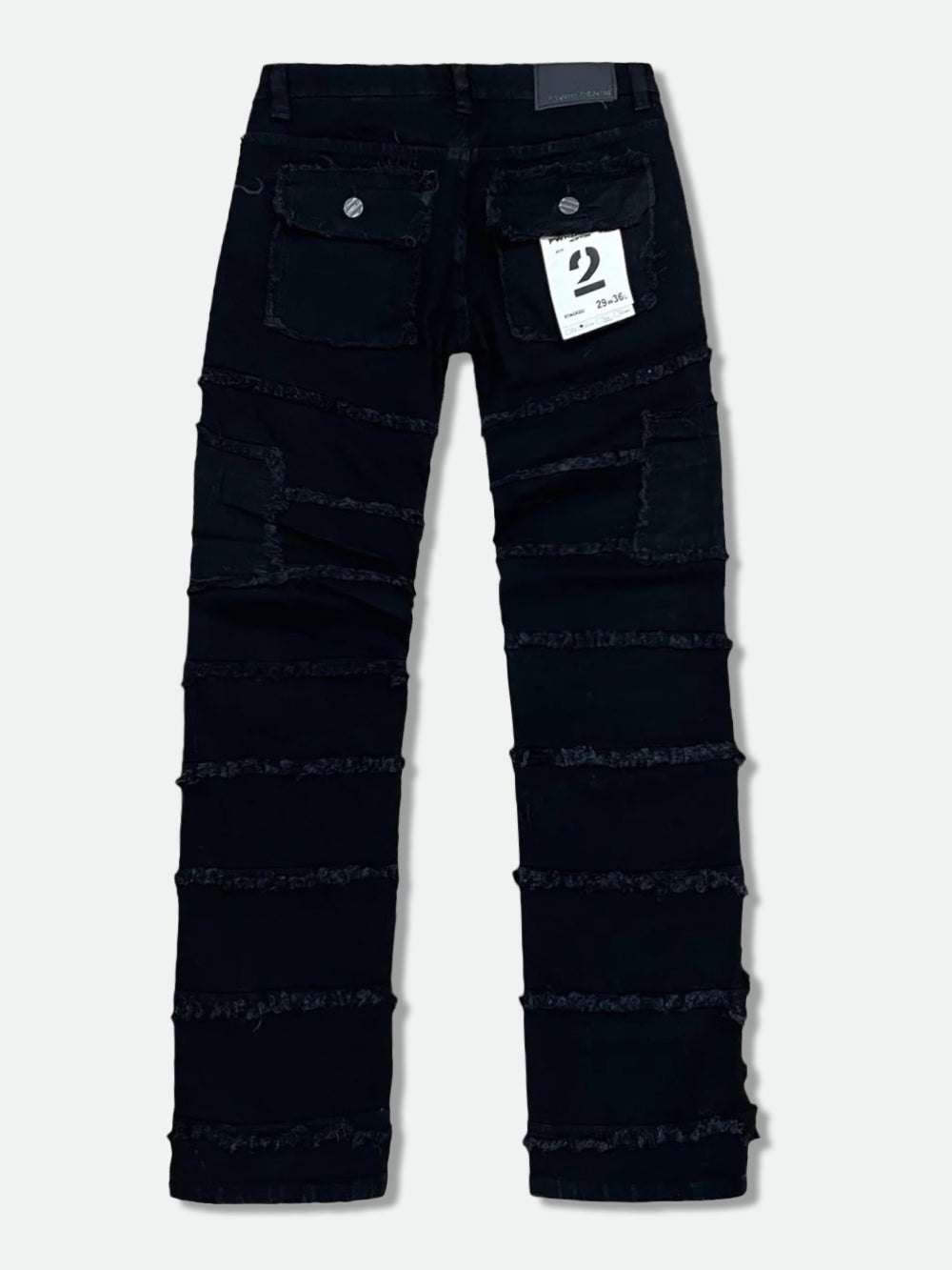 FWRD 'Patchwork True Stacked Denim' FW-33958A (Jet Black)