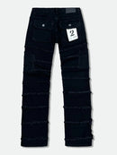 FWRD 'Patchwork True Stacked Denim' FW-33958A (Jet Black) - FRESH N FITTED
