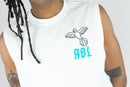 Rebel Minds 'RBL' Sleeveless T-Shirt (White) 151-122 - FRESH N FITTED