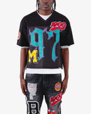 VOYAGE STUDIO Cropped Jersey T-Shirt (Black) 51T03 - FRESH N FITTED