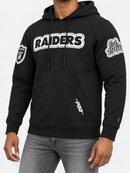 Black Las Vegas Raiders DIY Pick Stitch hoodie by Pro Standard, featuring detailed stitching and team logo design.
