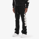 Copper Rivet 'Saints' Mohair Pearl Stacked Sweat Pants (Black) 531581 - FRESH N FITTED