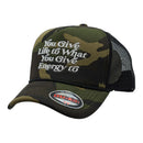 MUKA 'Give Life' Trucker Hat (Olive Camo) T5463A - FRESH N FITTED