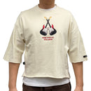 Switch 'Music Speaks' Cropped Tee (Cream) SW5103 - FRESH N FITTED