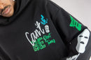 Rebel Minds 'Can't Be' Fleece Cropped Hoodie (Black) 152-317 - FRESH N FITTED