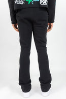 Rebel Minds 'Can't Be' Stacked Fleece Sweatpants (Black) 152-417 - FRESH N FITTED
