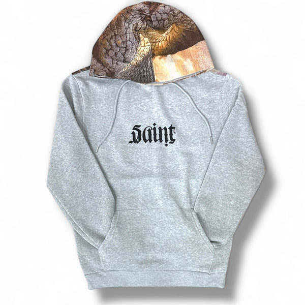Black Pike 'Saint Snake' Tapestry Hoodie (Grey) FB2551 | Fresh N